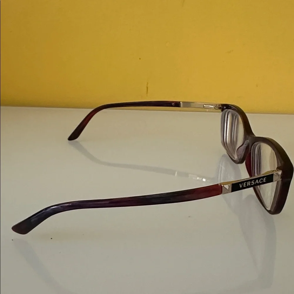 Versace Butterfly Women's Deep Burgundy Glasses Prescription Eyewear Frames